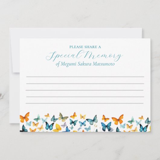 Papillon Partager une carte mémoire (Devant)