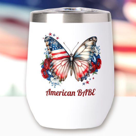 Papillon patriotique American Babe Name