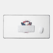 Papillon Patriotique Gravure Vintage Vector Design (Clavier et souris)