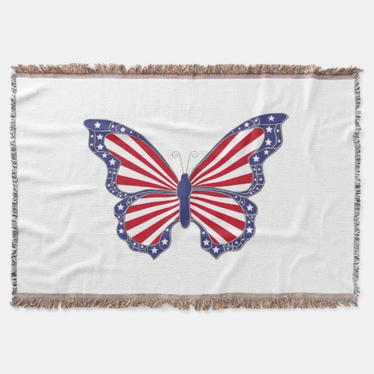 Papillon patriotique lancer couverture (Devant)