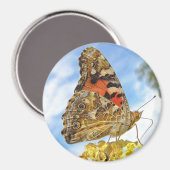 Papillon peint Lady Magnet (Recto/Verso)