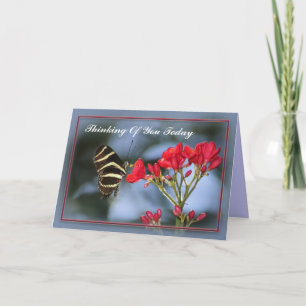 Papillon Penser à votre carte