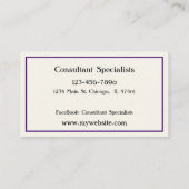 Papillon Personnalisé Joli Cartes de visite Pour E (Dos)