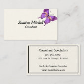 Papillon Personnalisé Joli Cartes de visite Pour E (Devant / Derrière)