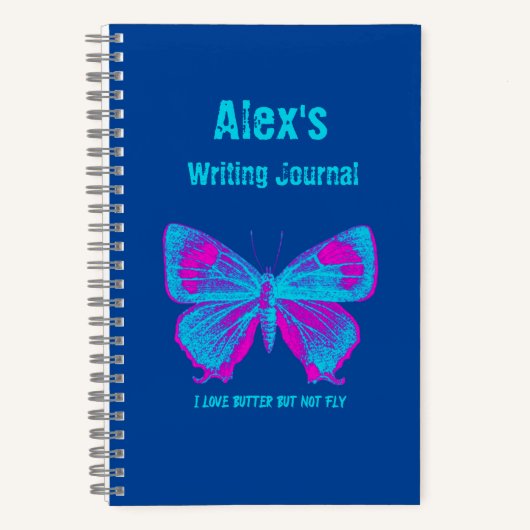 Papillon personnalisé, Journal des papillons color (Recto)