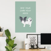 Papillon Persoonlijke hond - Poster (Thuiskantoor)