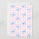 Papillon Photo personnalisée Invitation deuxième a (Dos)