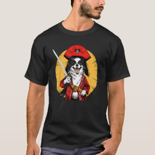 Papillon Pirate Funny Dog Captain T-shirt