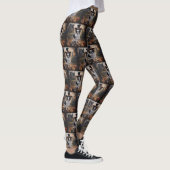Papillon pompoenen Halloween eng Leggings (Rechts)