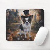 Papillon pompoenen Halloween eng Muismat (Met muis)