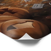 Papillon pompoenen Halloween eng Perfect Poster (Hoek)