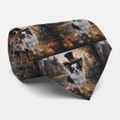 Papillon pompoenen Halloween eng Stropdas (Opgerold)