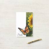 Papillon Post-it Notes (Sur un bureau)