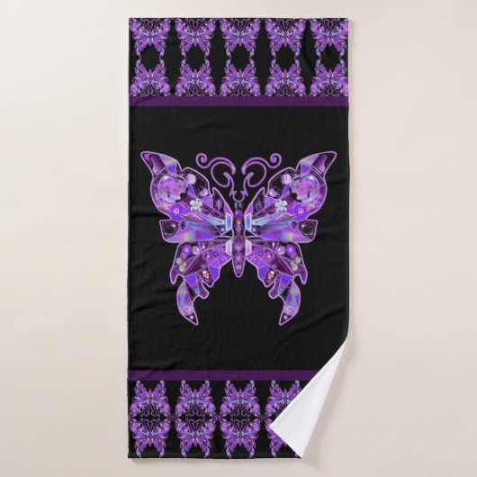 Papillon pourpre 31 (Serviette de bain)