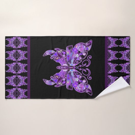 Papillon pourpre 31 (Serviette de bain)