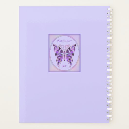 Papillon pourpre 31 (Dos)