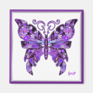 Papillon pourpre 31 aimant