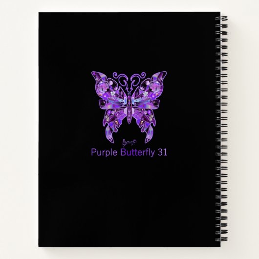 Papillon pourpre 31 Carnet (Dos)