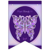 Papillon pourpre 31 Drapeaux de Bunting (Premier drapeau)