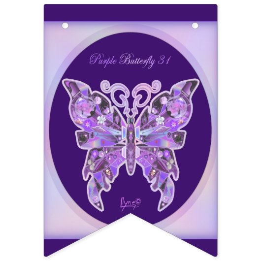 Papillon pourpre 31 Drapeaux de Bunting (Premier drapeau)