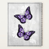 Papillon pourpre Floral Planner (Dos)