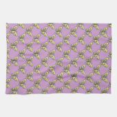 Papillon pourpre Iris Serviette de cuisine (Horizontal)
