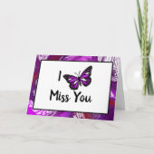 Papillon pourpre | Je manque votre carte (Devant)