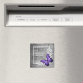 Papillon pourpre Magnet rustique (In Situ (Lave-vaisselle))