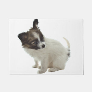 papillon pup deurmat