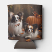 Papillon Puppy Herfst Delight Pompoen Blikjeskoeler (Achterkant)