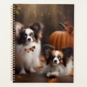 Papillon Puppy Herfst Delight Pompoen Planner (Voorkant)