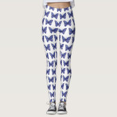 Papillon Purple Aquarelle Papillon Leggings (Devant)
