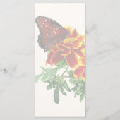 Papillon Queen sur le menu Mariage Marigold (Dos)