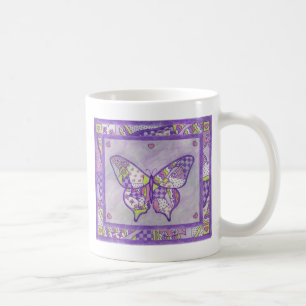 Papillon Quilt Folk Art Mug