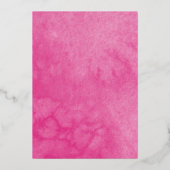 Papillon Quince Invitations Roses Chaude Roses Ros (Verso)