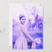 Papillon Quinceañera Invitation d'anniversaire (Dos)