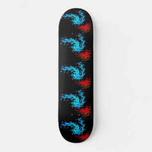 Papillon raggedy sur le pont de skateboard de 8 1/