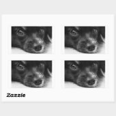 papillon rechthoekige sticker (Vel)