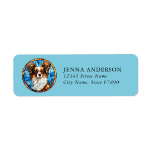 Papillon Retouradreslabels Etiket
