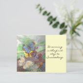 Papillon rêvant la carte postale (Debout devant)