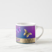 Papillon romantique avec Mug de spécialité texte (Droite)