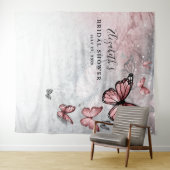 Papillon rose argent Tapisseries de fond photo (En situation (horizontale))