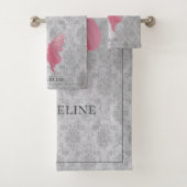 Papillon rose bijoux (En situation)