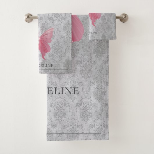 Papillon rose bijoux (En situation)