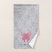 Papillon rose bijoux (Serviette à main)