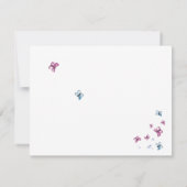 Papillon rose bleu photo dans la carte mémoire d'a (Dos)