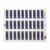 Papillon, Rose & Chardon Étiquettes d'adresse de r (Feuille entière)