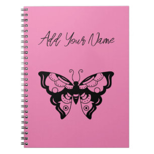 Papillon rose - Créez votre propre Carnet