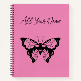 Papillon rose - Créez votre propre Carnet