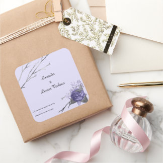 Papillon Rose de luxe savon et Étiquette de bougie
